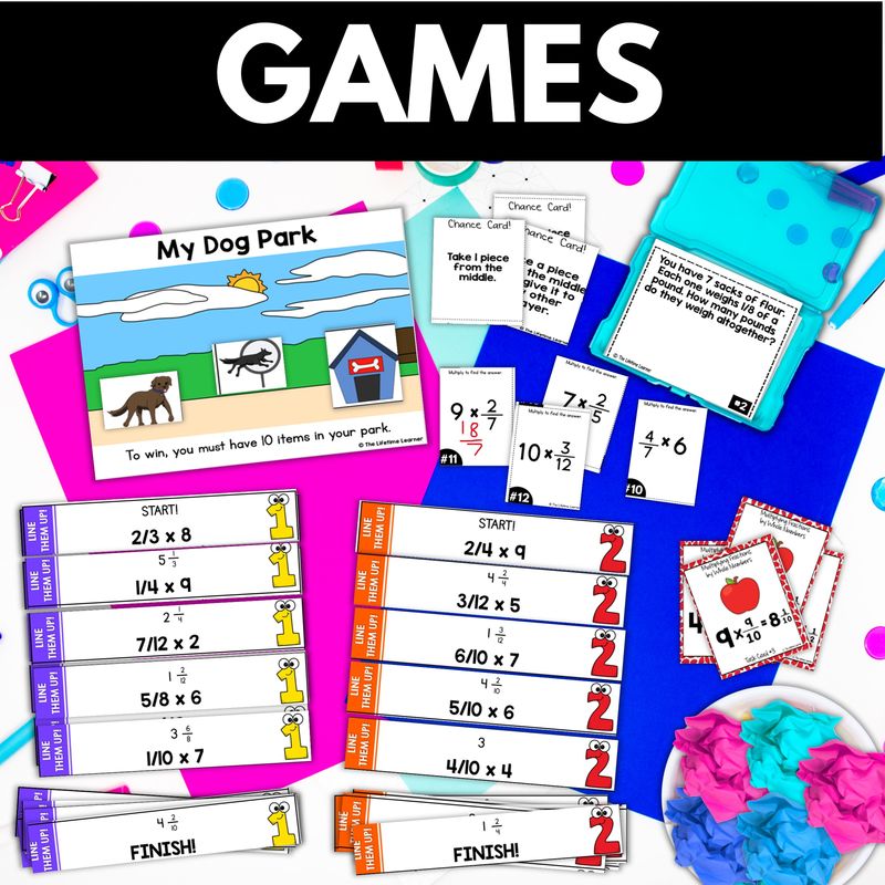 4th Grade Multiply Fractions by Whole Numbers Worksheets and Activities - Image 3