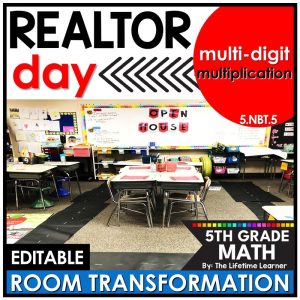 5th Grade Realtor Classroom Transformation Multiplication Word Problems