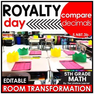 5th Grade Royal Room Transformation Comparing Decimals