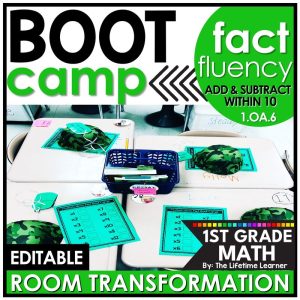 1st Grade Add Subtract Boot Camp Room Transformation