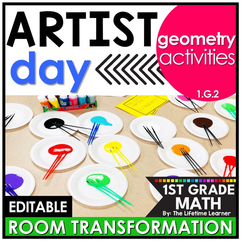 1st Grade Geometry Art Room Transformation
