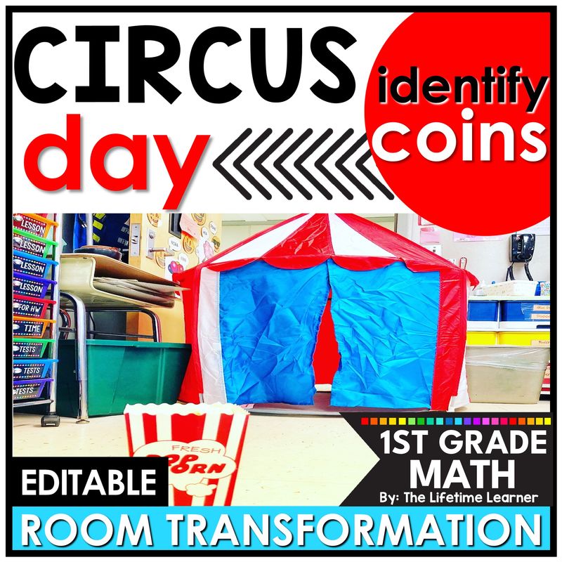 1st Grade Identify Coins Circus Room Transformation