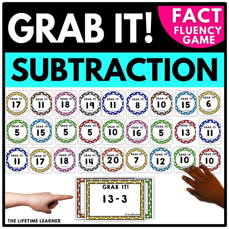 Grab It Subtraction Fact Game