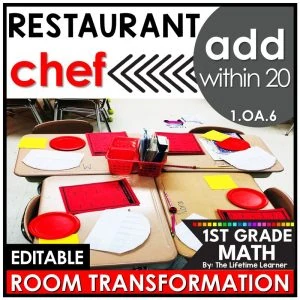 1st Grade Add within 20 Chef Room Transformation
