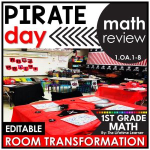 1st Grade Math Review Pirate Room Transformation