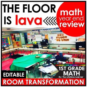 1st Grade Math Review The Floor is Lava Room Transformation