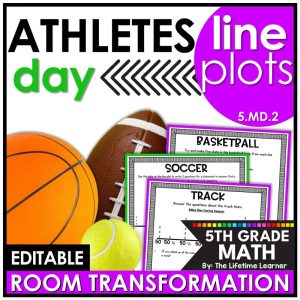5th Grade Sports Classroom Transformation Line Plots