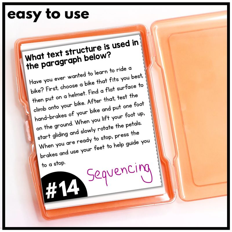 Nonfiction Text Structures Task Cards – 3rd, 4th, 5th Grade - Image 4
