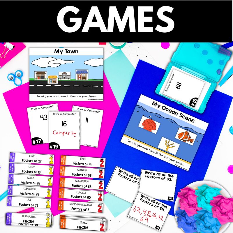 4th Grade Factors and Multiples Worksheets and Activities - Image 3