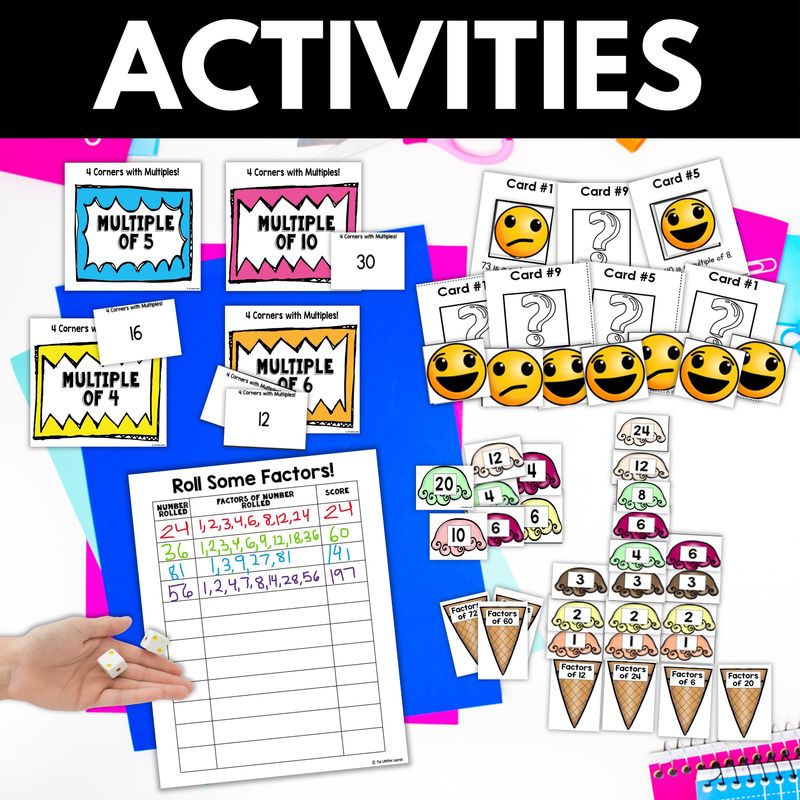 4th Grade Factors and Multiples Worksheets and Activities - Image 4