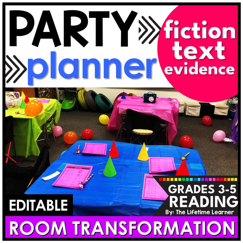 Party Classroom Transformation Text Evidence Reading Passages