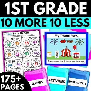 1st Grade 10 More 10 Less Worksheets