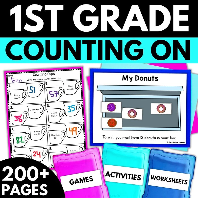 1st Grade Counting On Worksheets