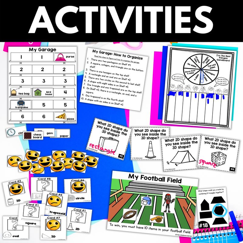 1st Grade Geometry Worksheets - Image 4