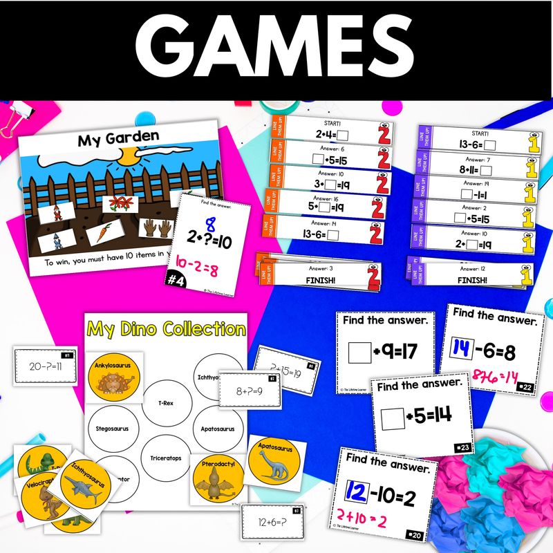 1st Grade Missing Numbers Worksheets - Image 3