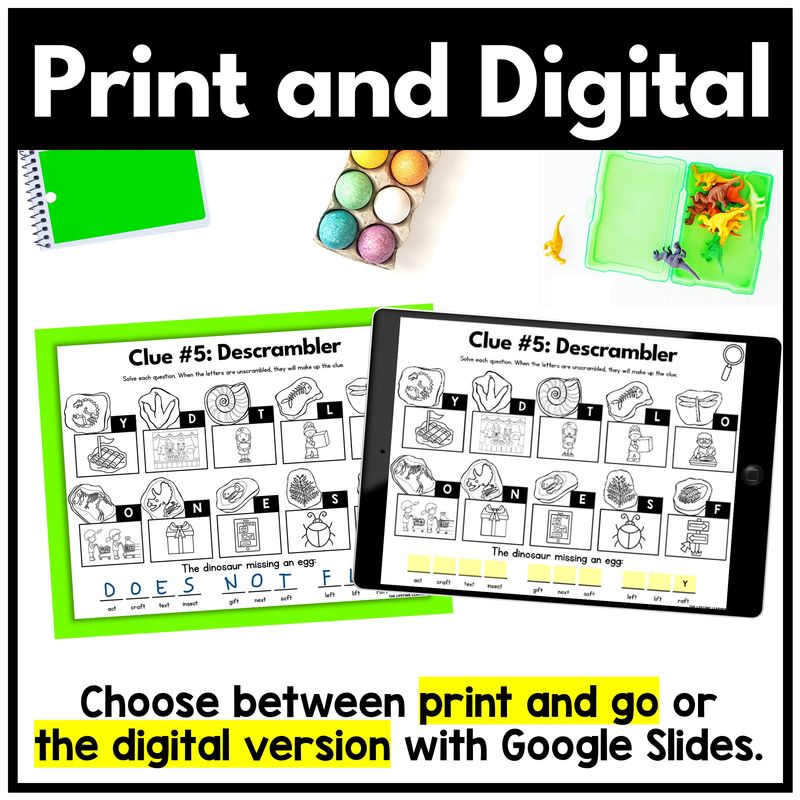 Dinosaur Math Mystery – 2nd Grade Add & Subtract to 100 - Image 4