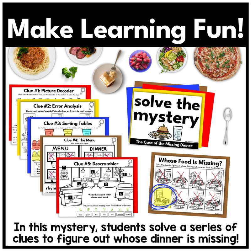 Restaurant Math Mystery – 3rd Grade Multiply by 10 - Image 2