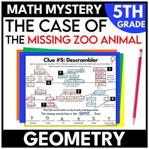 Zoo Math Mystery – 5th Grade Geometry