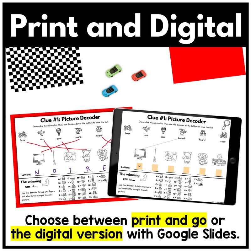 Race Car Math Mystery – 5th Grade Read & Write Decimals - Image 4