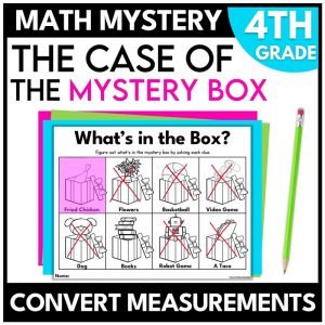 Box Math Mystery – 4th Grade Measurement Conversions