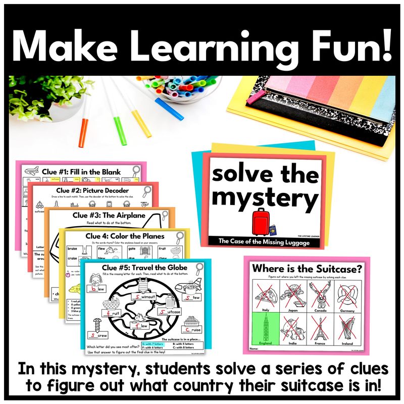 Travel Math Mystery – 4th Grade Multiply Fractions by Whole Numbers - Image 2