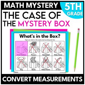 Box Math Mystery – 5th Grade Measurement Conversions