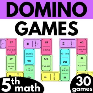 5th Grade Math Domino Games