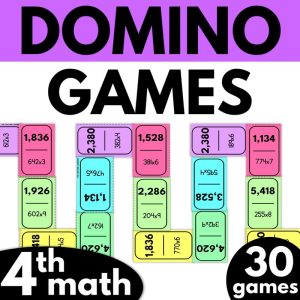 4th Grade Math Domino Games
