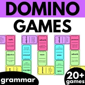 3rd, 4th, and 5th Grade Grammar Domino Games