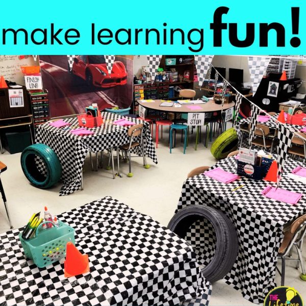 1st Grade Add & Subtract on Number Lines Race Car Room Transformation - Image 2