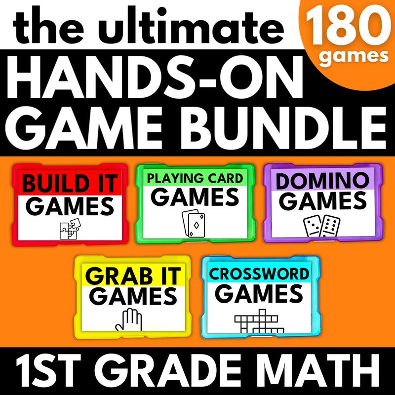 1st Grade Math Hands On Game Bundle