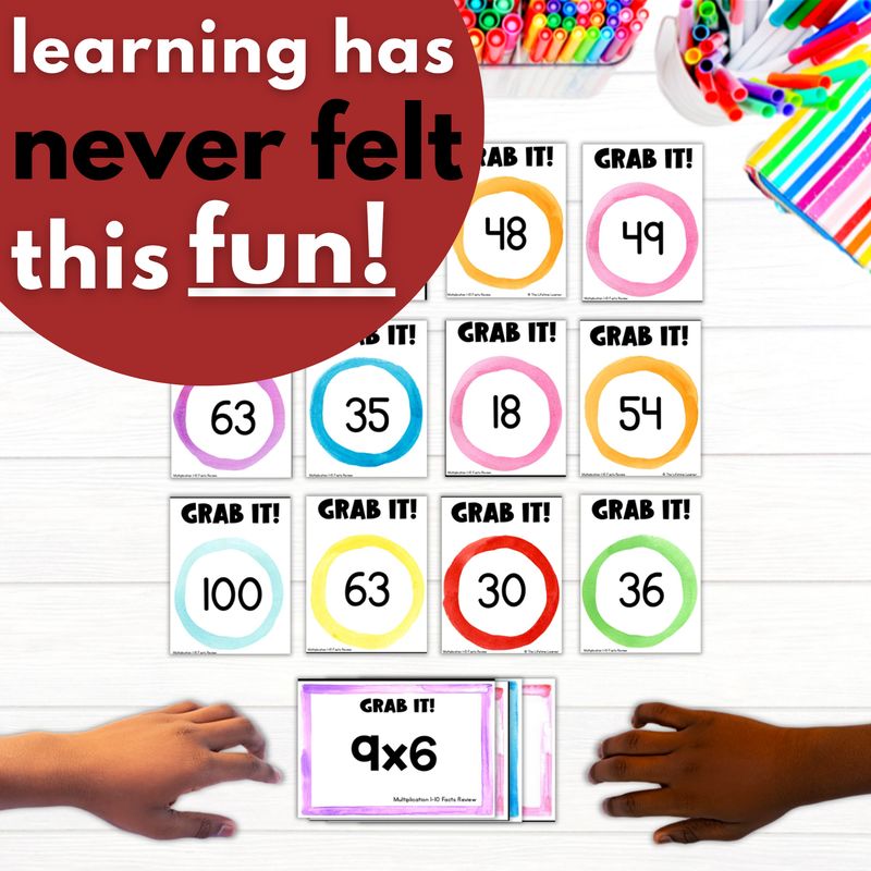 Multiplication and Division Math Facts Hands On Game Bundle - Image 3