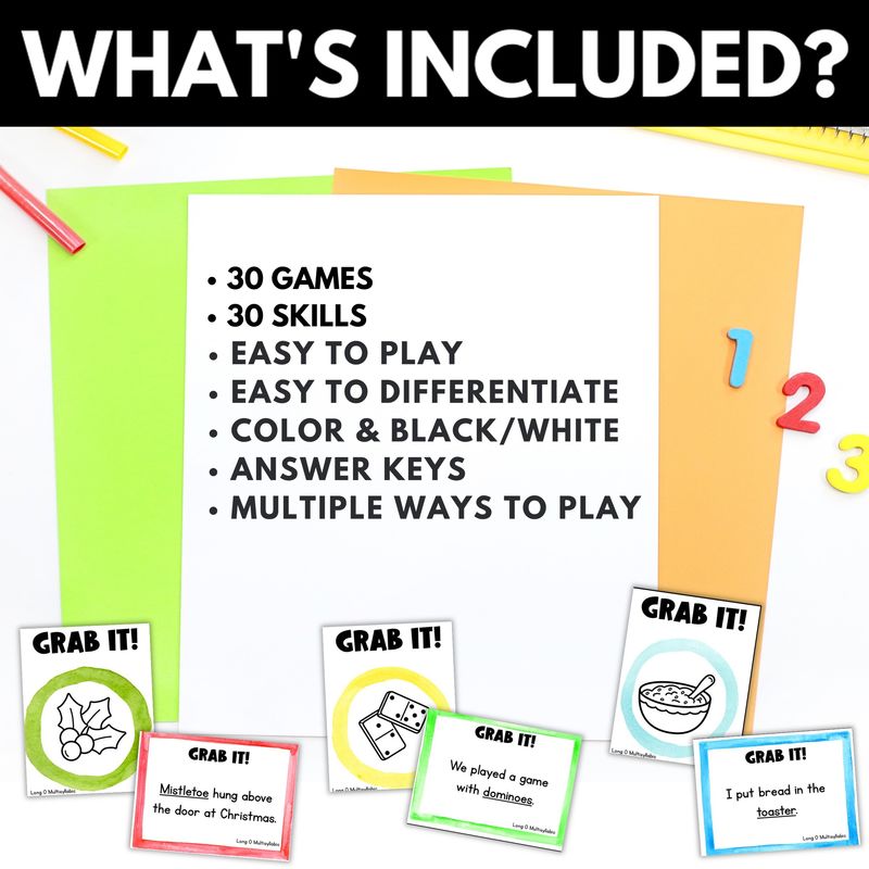2nd and 3rd Grade Phonics Grab It Card Games - Image 3
