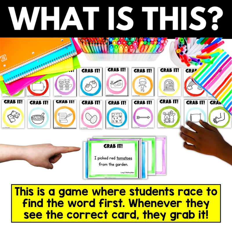2nd and 3rd Grade Phonics Grab It Card Games - Image 2