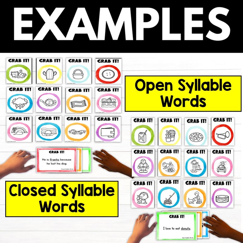 2nd and 3rd Grade Phonics Grab It Card Games - Image 4