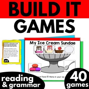 Build It 3rd, 4th, and 5th Grade Reading and Grammar Card Games