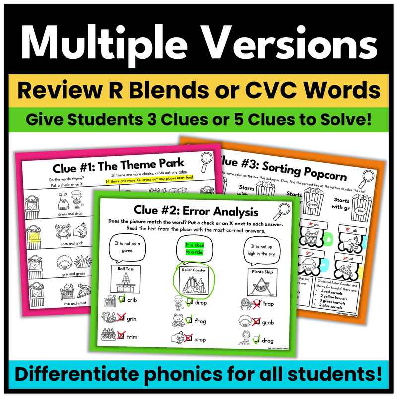 Theme Park Kindergarten Phonics Mystery – R Blends - Image 3