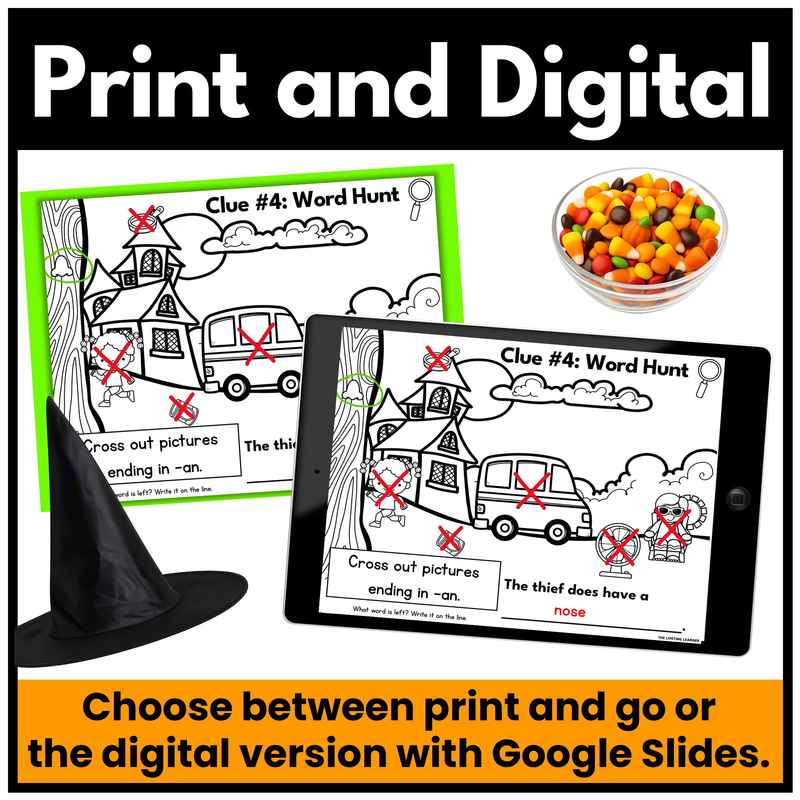 Halloween Kindergarten Phonics Mystery – Phonics Review - Image 4