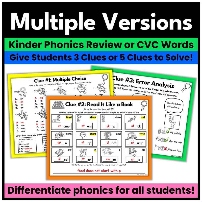 Spring Kindergarten Phonics Mystery – Reading Review - Image 3