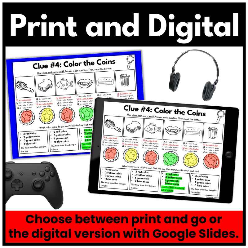 Video Game Kindergarten Phonics Mystery – Ending Digraphs - Image 3