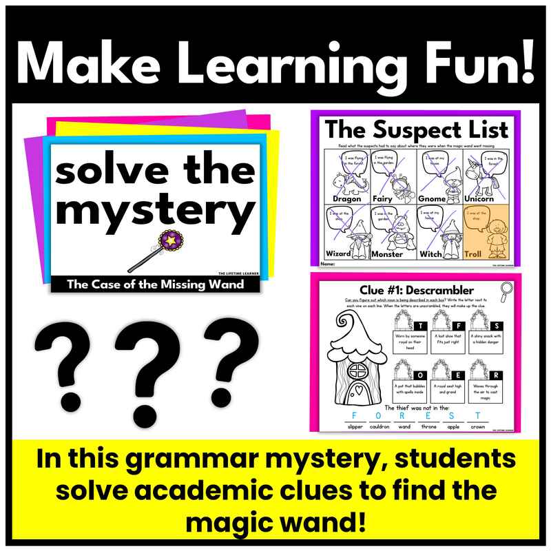 Magic Wand Parts of Speech Mystery | Grammar Review - Image 2