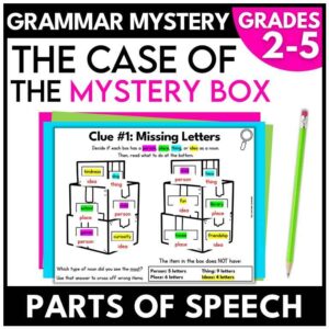Box Parts of Speech Mystery | Grammar Review