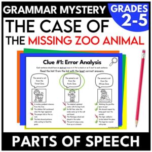 Zoo Parts of Speech Mystery | Grammar Review