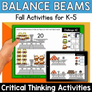 Fall Balance Beams Math Logic Puzzles