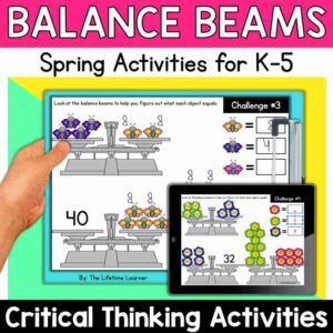 Spring Balance Beams Math Logic Puzzles