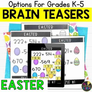 Easter Math Brain Teasers
