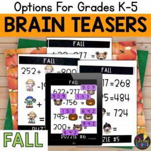 Fall Math Brain Teasers