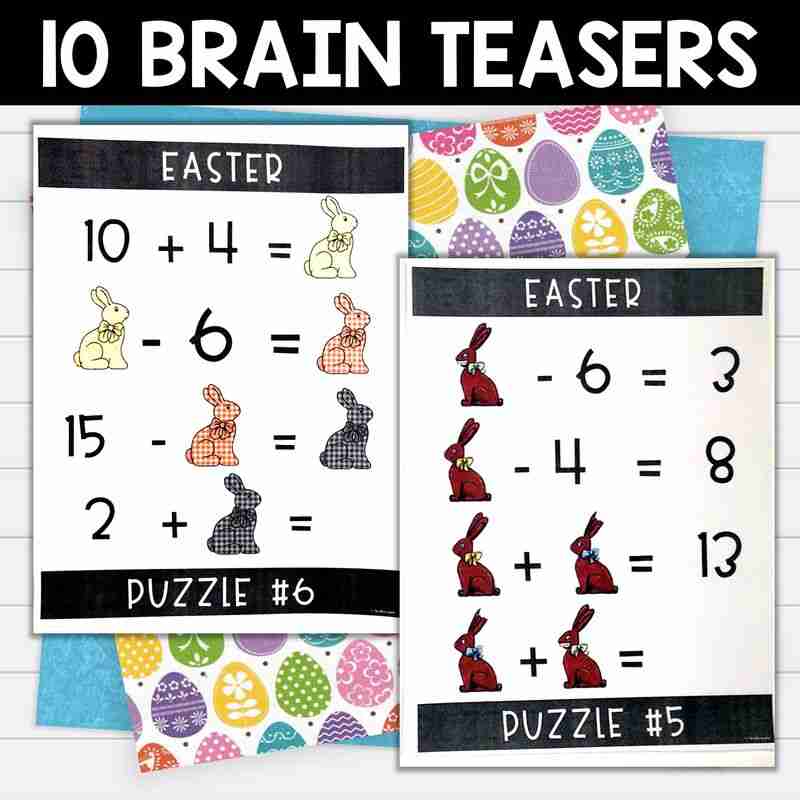 Easter Math Brain Teasers - Image 2