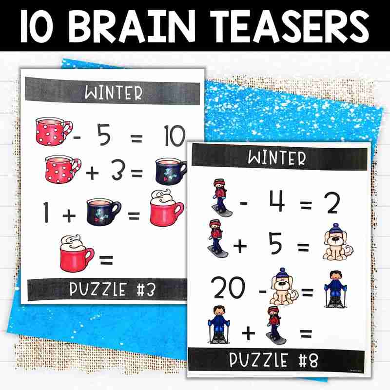 Winter Math Brain Teasers - Image 2