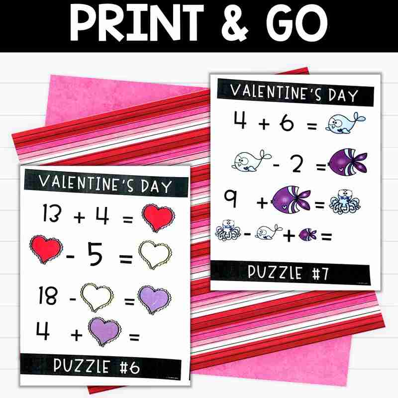 Valentine's Day Math Brain Teasers - Image 3